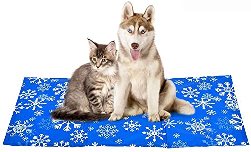 XIAPIA Alfombrilla Refrigerante Perros/Gatos, Manta de Refrigeración para Mascotas Grandes Medianos, Alfombra Refrescante Colchoneta Cama Gato Frio Animales Colchon Mascotas para Verano, 70x120cm, XL