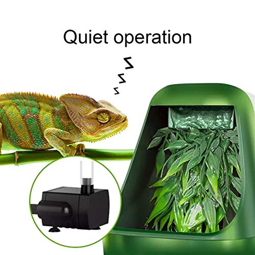 XINGSEB Fuente de Agua para Reptiles, Alimentación de Agua de Circulación con Bomba de Paisajismo para Tortuga Lagarto Camaleón Reptil Serpiente - 10.5'' X 7.09'' X 4.92''