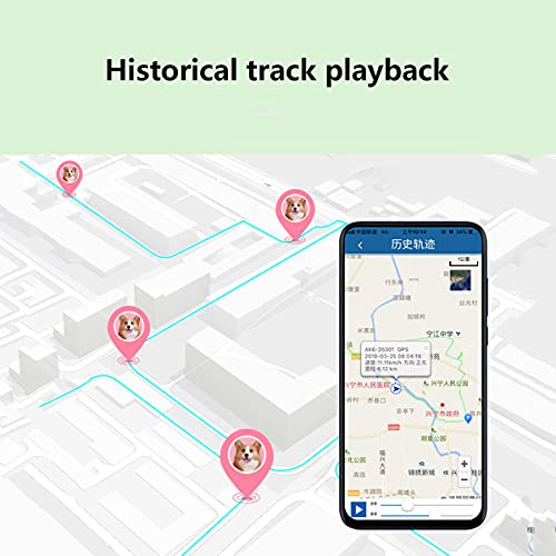 XINTONGSPP Dispositivo de Seguimiento de Mascotas, Mini localizador GPS Bell Pet Pet Pet Dog Cat DESPUÉS DE Tracking DE Tracking Anti-Pedido,Negro