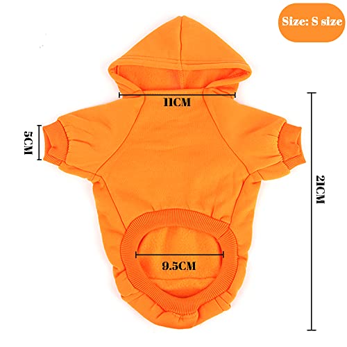 XiXiRan Perro Gato Sudadera con Capucha Mascota Cálido Abrigo de Invierno, Cálido Sudadera con Capucha para Perros Algodón Suéter Chaqueta Abrigo Costume Pullover, con Capucha para Perros o Gatos(S)