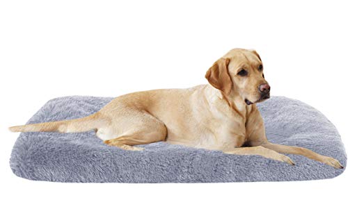 Xpnit Colchón ortopédico de espuma viscoelástica para perro, cojín de felpa antideslizante para cama para mascotas, lavable, rectangular para perros pequeños, medianos y grandes (XXL-120X80CM)