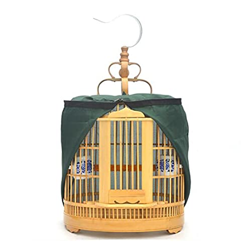 XQWERJ Bird Cage Pet Parrot Handmade Canary Cage Large Parrot Bird Cage Handmade Canary Cage Hanging Pet Parrot Double Door Design Bird Cage (Wood Color(A) 36 * 52cm)