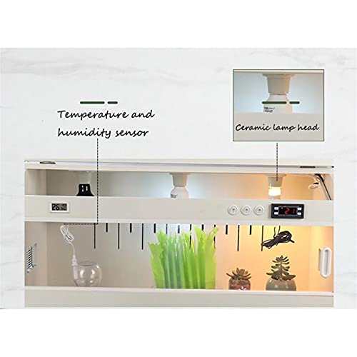 Xu-pet Caja de Temperatura Constante, Tanque de Reloj de reproducción de alimentación, camaleón, Lagarto, hámster, Reptil, vivero, terrario (Size : 100 * 50 * 50CM)