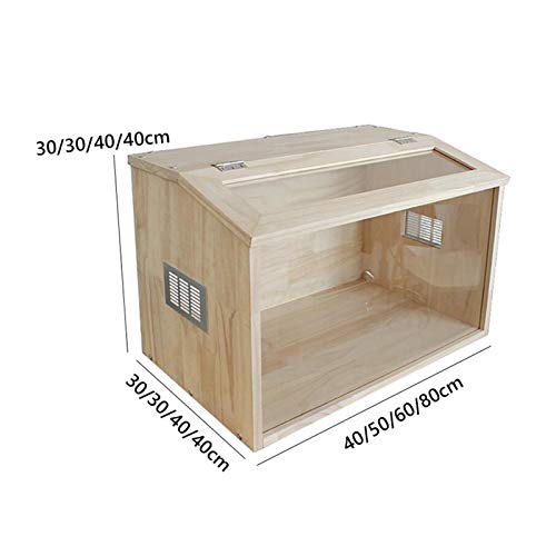 Xu-pet Caja Ornamental De Erizo De Reptil, Tienda De Mascotas, Cría De Gecko, Tortuga, Hámster, Terrario, Vivero De Pitón Incipiente (Size : 40 * 30 * 30cm)