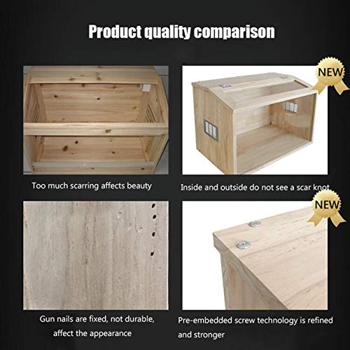 Xu-pet Caja Ornamental De Erizo De Reptil, Tienda De Mascotas, Cría De Gecko, Tortuga, Hámster, Terrario, Vivero De Pitón Incipiente (Size : 40 * 30 * 30cm)