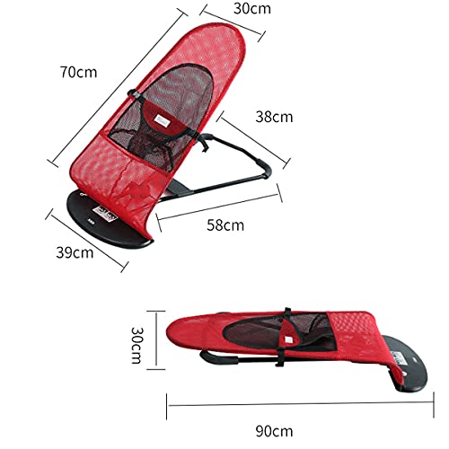 XXzhang Cama para Perros elevada Cuna de Cuna de Perro elevada para Acampar o Playa, Cama para Mascotas para Interiores y al Aire Libre con Marco Duradero y Malla Transpirable,Rojo