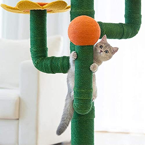 YAMMY Pino Marco de Escalada para Gatos Arena para Gatos Árbol para Gatos Un Corredor silencioso Cinta para Correr Castillo para Gatos Manta de sisal Gris Árbol para Gatos (árbol para Gatos)