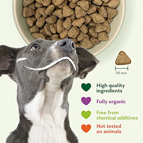 YARRAH Comida Seca orgánica para Perros Vega sin Trigo – Sabrosa Vegetariana con Frijoles de Soja orgánicos, Aceite de Coco, Lupa Blanca y Baobab – Apto para Todo Tipo de Perros Adultos – 10 kg