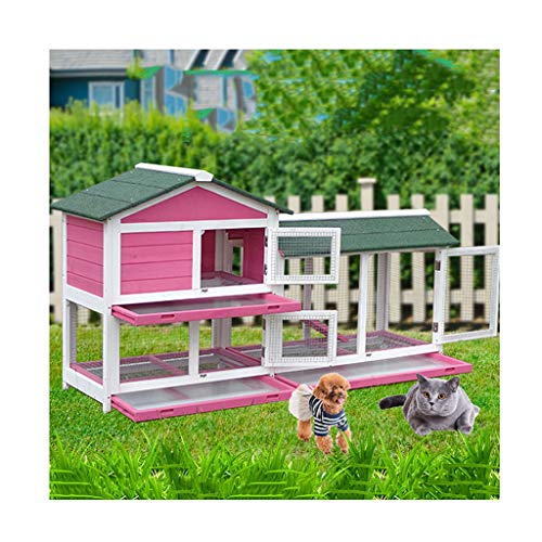 YCDJCS Gallineros Extra Grande Gallina Casa de Madera de Altas Prestaciones Pequeño Animal House con Suministros Impermeable del Techo Protector Solar Paloma de Mascotas Gallineros y jaulas