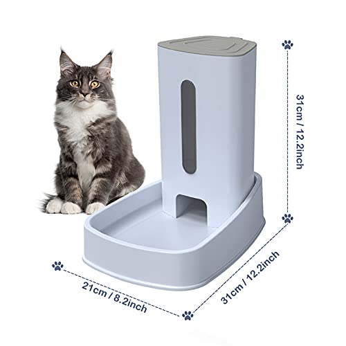 YGJT Dispensador Automático de Comida y Agua para Gatos y Perros 2 Piezas 3.8Lx2 Comederos y Bebedero para Alimentos Fuente Agua Alimentador Accesorios Mascotas (3.8Lx2)