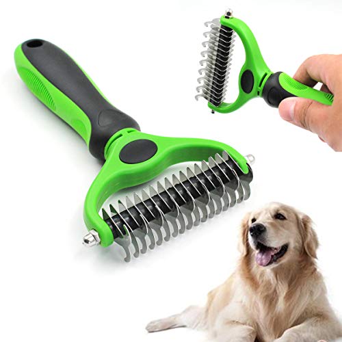 YHMY2020 para Mujeres, afeitadora y Recortadora. Herramienta de Peine de Dematting for Perros Gatos Correr Pascua Rastrillo con Doble Lateral Pets Products