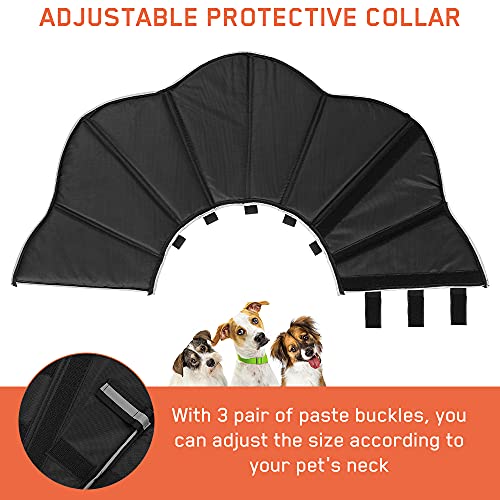 Yideng Collar de Cono para Perro para cirugía Cuello Suave de Elizabethan con Hebilla Ajustable Collar de recuperación de Mascotas con diseño Reflectante para recuperación de Perro Gato cirugía (XL)