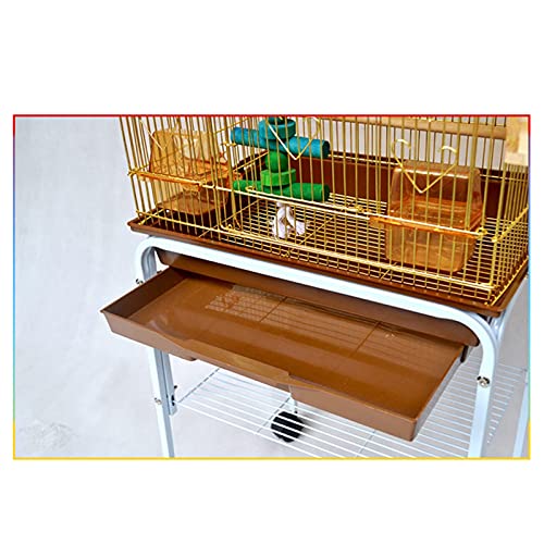 YIFEI2013-SHOP Jaula Pájaros Big Bird Jaulas para Loros Aves de Aves Alambre de Acero Birdcage Gran Casticidad Jaula Acero Conchas Colgantes Pájaros Tienda Nido Hoose Jaula