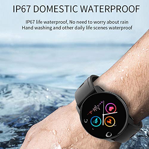 Yinuoday Smart Watch 1. 3Inch Fitness Tracker with Heart Rate Sleep Monitor Ip67 Impermeable Pulsera Podómetro para Hombres Mujeres