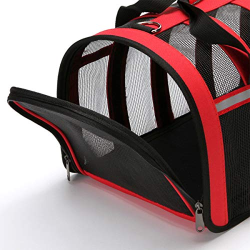 Yiwong Transportín Portátil y Plegable para Perros y Gatos, Bolso para Mascotas es Adecuado para Viajar en Avión y Tren, Bolsa de Transporte para Perros y Gatos