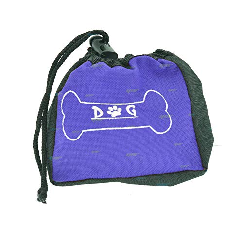 YNR® DG - Bolsa de recompensa para perros y cachorros, dispensador de almacenamiento (morado)