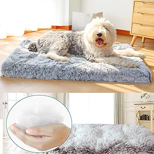 Yoole EU Cama para perro con cajón para perro, cama ortopédica grande, suave y larga, funda extraíble lavable, cojín para dormir antideslizante para mascotas (40 x 30 x 5 cm), color marrón