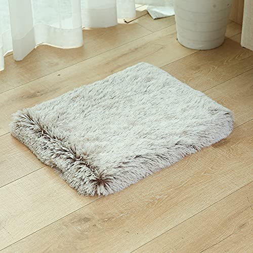 Yoole EU Cama para perro con cajón para perro, cama ortopédica grande, suave y larga, funda extraíble lavable, cojín para dormir antideslizante para mascotas (40 x 30 x 5 cm), color marrón