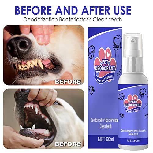 Youmei Ambientador en Aerosol para Perros - Enjuague bucal para Perros Aliento Fresco con Ingredientes Naturales | Tratamiento de Limpieza Dental con Sabor a Menta | Elimina el Mal Aliento