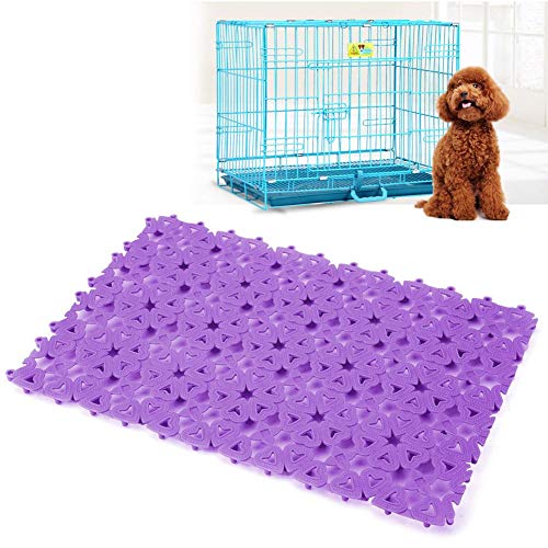 YOUTHINK Alfombrillas para Jaulas de Conejos Pies de Corral para Conejos Alfombrillas para Jaulas, Almohadillas Antideslizantes de Plástico para Gatos Perros Hámster(Púrpura)