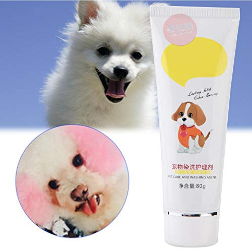 YOUTHINK Tinte para el Pelo de Perro, Tinte para el Cabello Rosado para Mascotas, Spray de Pintura para Mascotas para Perros, Tinte para Perros de Color para Una Preparación Creativa(Rosado)