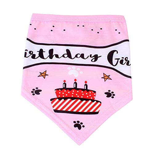 YUET Perrito Gato Cumpleaños Sombrero Bandana Collarín Corbatas Fiesta Fancy Dress