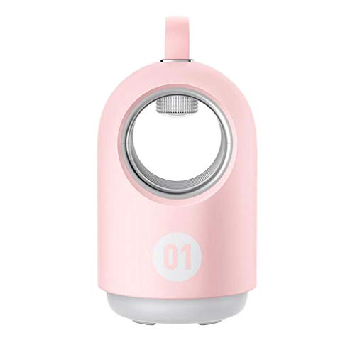 YULAN Puede ser colgado Mosquito Killer Lámpara LED Plug-in Mute Catching a Prueba de Mosquitos Dormitorio portátil de Interior 3 Color 118 * 118 * 190mm (Color : Rosado)