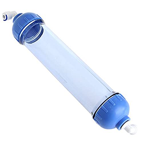 Yushu - Juego de filtros de agua de carcasa T33 con conector - Carcasa de filtro de agua - Tubo de filtro de carcasa T33 de relleno DIY - Ósmosis inversa transparente - para prevenir las partículas