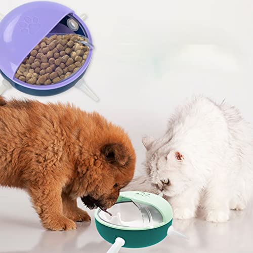 Yuxahiugcww gato tazón Perrito gatito alimentación tazón mascota perro gato amamantamiento agua de láctea de agua recién nacido gato bebiendo cuenco con pezones dispositivo de alimentación for mascota