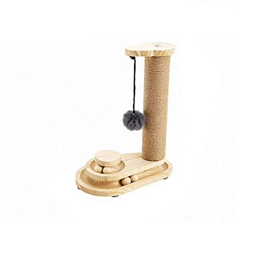 Yuxahiugmpj Cat Tree Cat Supplies Gato Juguetes de Gato Resistente a la mordida Anti-Aburrido Sisal Solid Wood Cat Tree Cat Stickling Frame Cat Entretenimiento Suministros