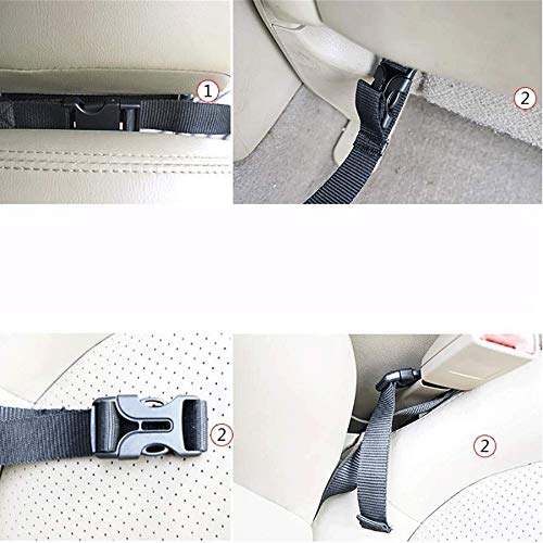 YWAWJ Valla de Seguridad for Perros Mascota Puerta Rejilla, Asiento de Coche Cubierta de Perro Protector Completo de Aletas Laterales, cinturón de Seguridad de Aislamiento Mascota de protecc