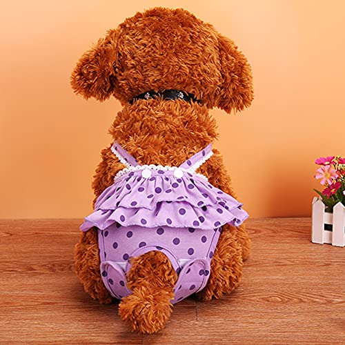 YY LIU Bragas Perro Fácil De Cargar Bragas para Perros Reutilizable Pañal para Perros para Sufriendo De Micción Excitadora Sufre De Incontinencia Urinaria 2X-Large,Purple