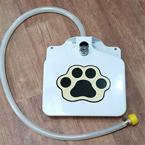 ZAAQ Fuente para Mascotas Alimentador Automático De Agua para Perros Fuente para Agua Potable Activada para Mascotas Al Aire Libre Manguera Paso Pedal De Rociado Pedal Botella De Agua