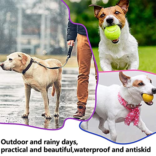 Zebbyee 4 Botas de Lluvia para Perros, Zapatos de Silicona Antideslizantes Impermeables para Mascotas, Botas de Lluvia Protectoras para Perros, Talla L (Verde)