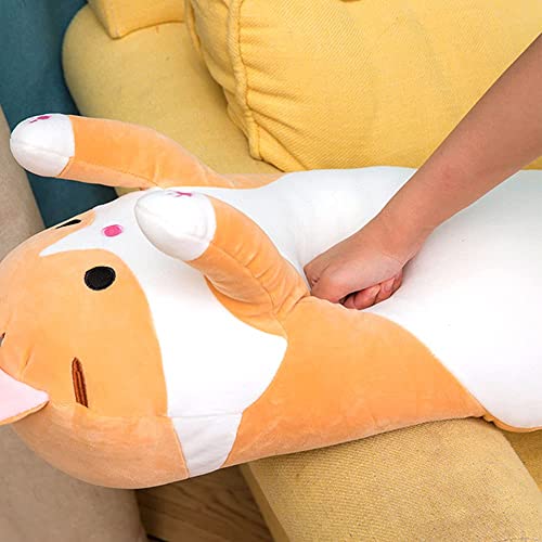 ZHAOMIAO Almohada para abrazar de Felpa para Gatos, Juguete Grande y Largo para Gatos, Animal de Peluche para Gatitos, para Gatos, para abrazar, Almohada para el Cuerpo, 110 cm, Amarillo