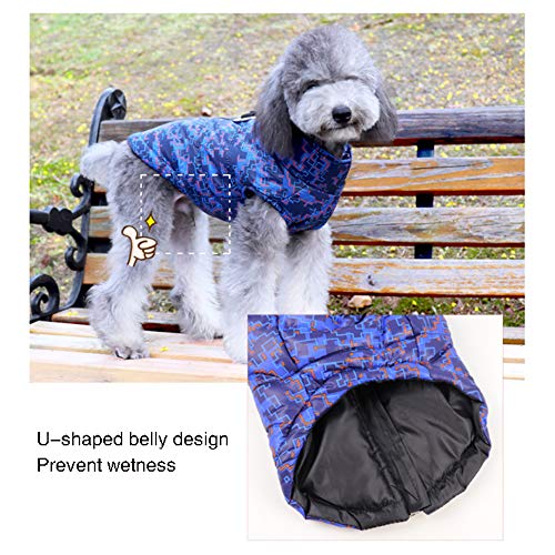 ZHXY Abrigo Impermeable para Perros,Chaqueta cálida de Invierno para Mascotas,Abrigo Perro para Clima frío con Nieve Chaqueta Cortavientos para Perros y Mascotas para Perros pequeños,medianos.