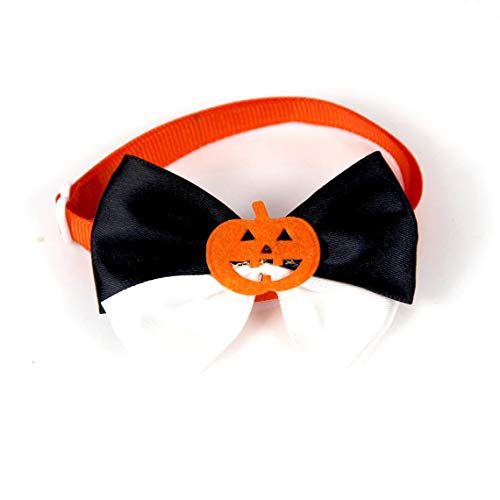 Zinniaya Halloween Pumpkin Style Mascotas Gatos Perros Corbata Accesorios de Boda Perros Pajarita Collar Decoración navideña Grooming Corbata