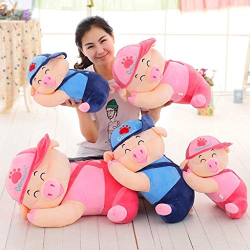 ZMDZA Cerdo muñeca de peluche mimoso suave Piggy juguete Granja Animal relleno Piggy divertido Almohada Cama Decoración infantil juego juguete niños del bebé de la muchacha de la abrazo de la almohadi