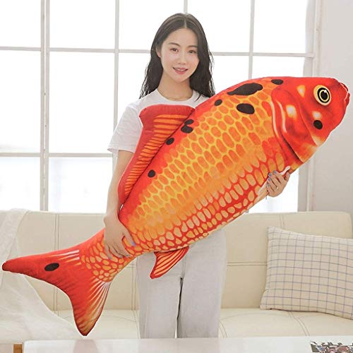 ZMDZA Juguetes de peluche, juguetes de peluche de las burbujas El Goldfish del animal relleno, juguetes de peluche Almohada Almohada Koi muñeca muñeca de cumpleaños boda regalos de chicas Actividad ju