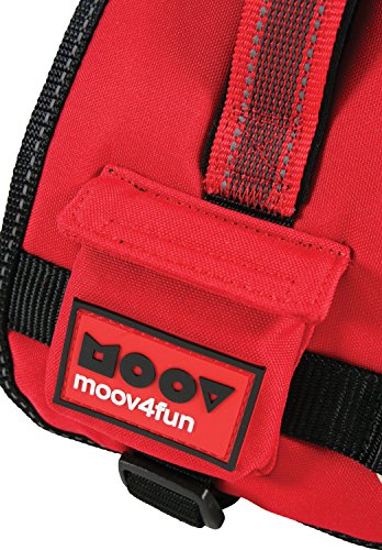 Zolux Moov Arnés Confort Ajustable Reflectivo para Perro Color Rojo Circunferencia del Cuello 42 a 51 cm / Contorno de Pecho 50 a 66 cm Talla S