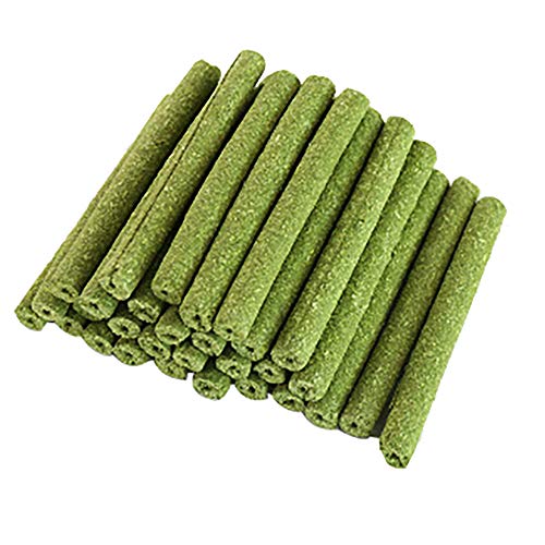 ZUNBO 30PCS Palitos de heno Naturales para Masticar, Juguetes para Masticar, para Conejo, Chinchilla, Conejillo de Indias, hámster de Juguete Molar