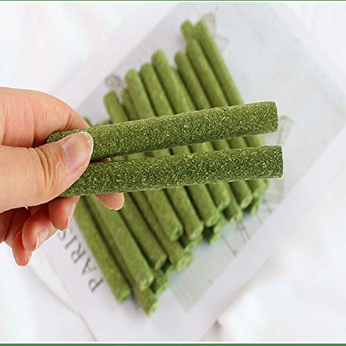 ZUNBO 30PCS Palitos de heno Naturales para Masticar, Juguetes para Masticar, para Conejo, Chinchilla, Conejillo de Indias, hámster de Juguete Molar