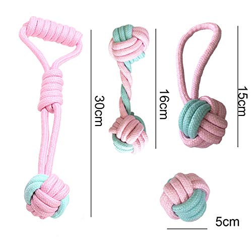 Zuzer Juguetes Perros,Juego de Juguetes para Perros,Dog Rope Toys Chew Toys para Cachorros Pequeños y Medianos Set de 8 Juguetes