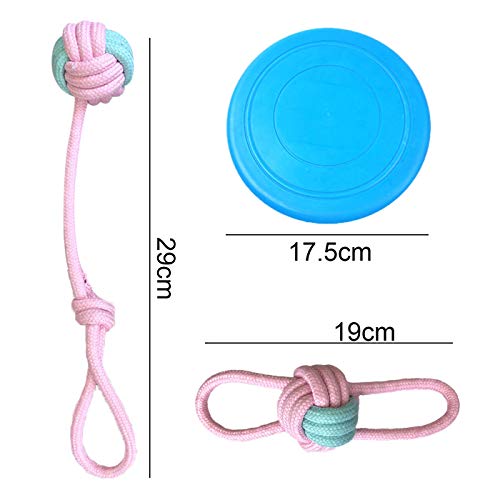 Zuzer Juguetes Perros,Juego de Juguetes para Perros,Dog Rope Toys Chew Toys para Cachorros Pequeños y Medianos Set de 8 Juguetes