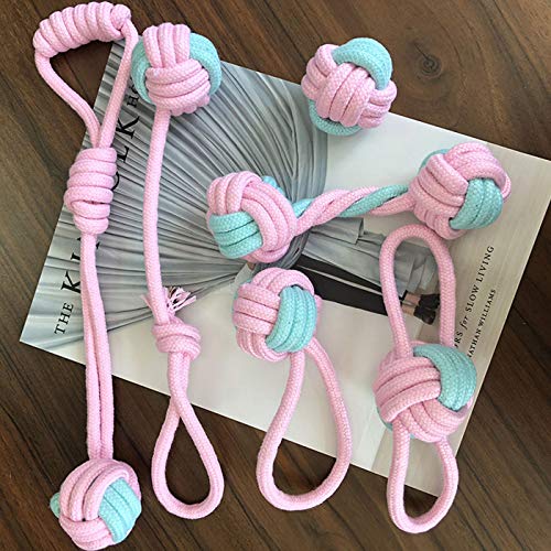 Zuzer Juguetes Perros,Juego de Juguetes para Perros,Dog Rope Toys Chew Toys para Cachorros Pequeños y Medianos Set de 8 Juguetes