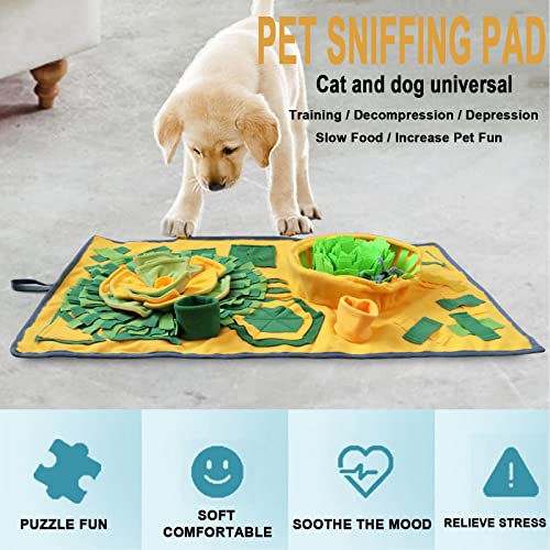 ZXYLYL Pet Snuffle Mat for Dogs, Juego de piensos interactivos para Boredom, 31 '' X 24 '' Dog Snuffle Mat Interactive Feed Game para el aburrimiento, 2-Pack