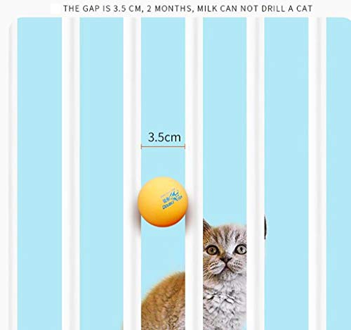 ZZRS Cerca del Gato Mascota/Puerta for Mascotas en Perros Gatos Cubierta Extra Alta Presión del Perro casero Barandilla Escalera Monte Fit o una Puerta 74-146cm, Abre fácil