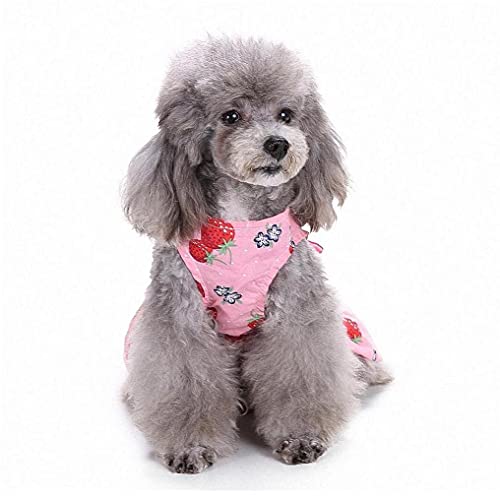 1 Pack perro vestidos para mascotas princesa faldas con Bowknot de la cinta, perrito lindo Sundress Primavera Verano camisas chaleco para gatos pequeños perros, ropa de la ropa para mascotas perrito