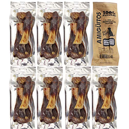 12 Bolsas Hueso Jamon para Perros Natural al Vacio Mediano Fortalecedor de Dientes Stick Dental Dog Snack (Cada Bolsa 450-460g) BPS-6933*12