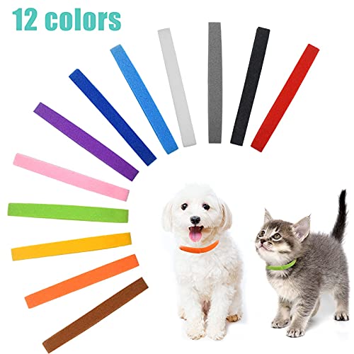 12 Colores Collares Cachorro Perros, Collares de Identificación para Cachorros, Collares Ajustables para Cachorros, Cachorro ID Collar, Collares de Cachorros Recién Nacidos para Perros y Gatitos